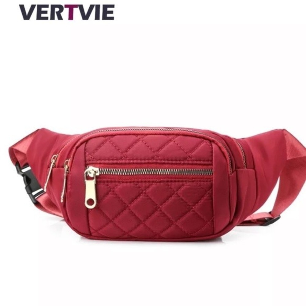 Fashionable High Quality Nylon Red Belt Bag